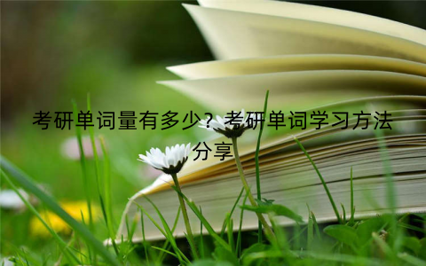 考研单词量有多少？考研单词学习方法分享