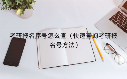 考研报名序号怎么查（快速查询考研报名号方法）