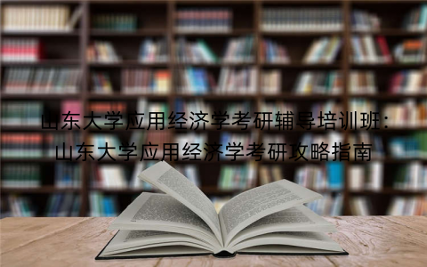 山东大学应用经济学考研辅导培训班：山东大学应用经济学考研攻略指南