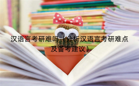 汉语言考研难吗（分析汉语言考研难点及备考建议）