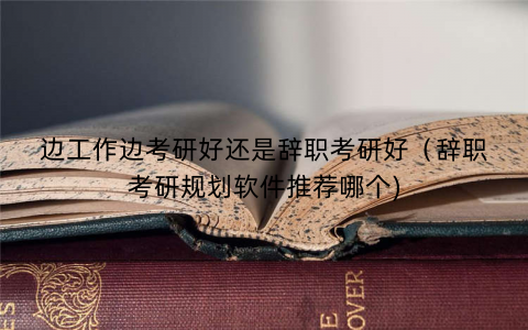 边工作边考研好还是辞职考研好（辞职考研规划软件推荐哪个)