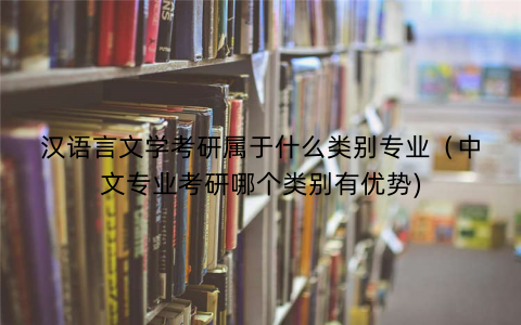 汉语言文学考研属于什么类别专业（中文专业考研哪个类别有优势)