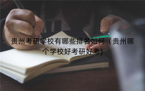 贵州考研学校有哪些排名如何（贵州哪个学校好考研好考)