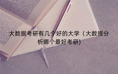 大数据考研有几个好的大学（大数据分析哪个最好考研)