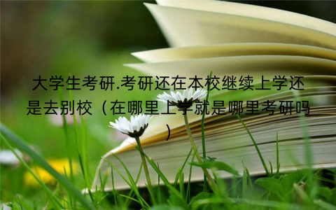 大学生考研.考研还在本校继续上学还是去别校（在哪里上学就是哪里考研吗)