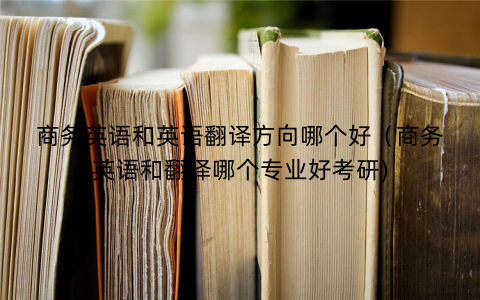 商务英语和英语翻译方向哪个好（商务英语和翻译哪个专业好考研)