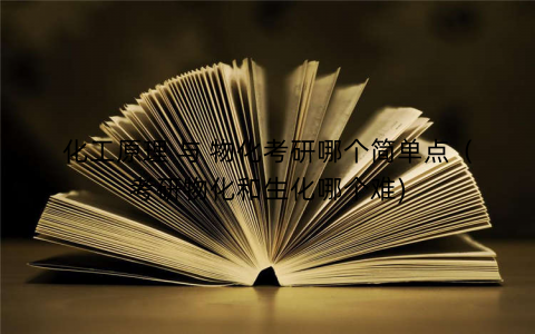 化工原理 与 物化考研哪个简单点（考研物化和生化哪个难)