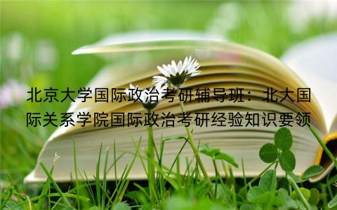 北京大学国际政治考研辅导班：北大国际关系学院国际政治考研经验知识要领