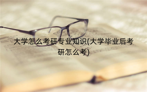 大学怎么考研专业知识(大学毕业后考研怎么考)