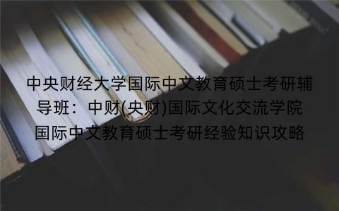 中央财经大学国际中文教育硕士考研辅导班：中财(央财)国际文化交流学院国际中文教育硕士考研经验知识攻略